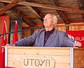 Thorvald Stoltenberg på AUF-leir på Utøya i 2006