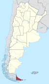 Terre de Feu, Antartida et Islas del Atlantico Sur à Argentina.svg