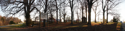 The view southwest toward Tree Spring Farm from the corner of 1450N and 200E.