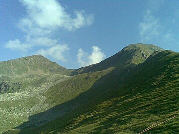 Cima Tuatti im Ilmenkamm vom Passo Palu.