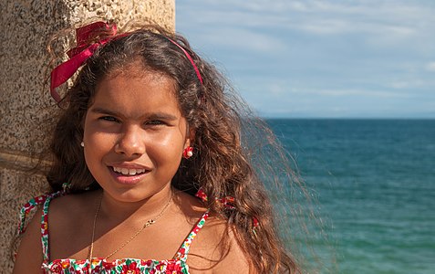 Typical girl of Margarita Island, Pampatar.jpg