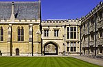 Merton College, South Range Fitzjames Gateway, Front Quadrangle UK-2014-Oxford-Merton College 03.jpg