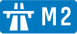 M2 motorway shield