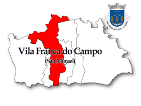 Localização no município de Vila Franca do Campo
