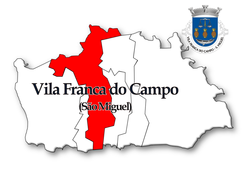 Localização no concelho de Vila Franca do Campo