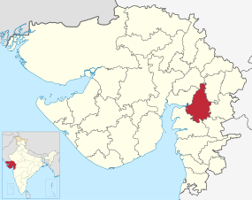 Vadodara in Gujarat (India).svg