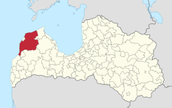Položaj Ventspilsa u Latviji