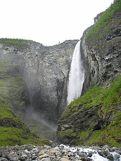 Vettisfossen waterfall