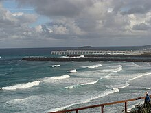 Duranbah Beach in northern New South Wales View south from Point Danger Lookout, Coolangatta, Queensland.jpg