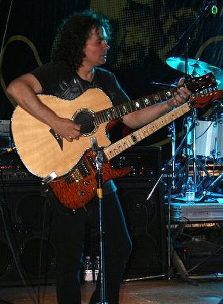 Moore in a concert with UFO in Cercemaggiore