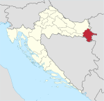 Vukovarsko-srijemska županija in Croatia.svg