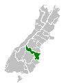 Map of the Waitaki District of the South Island; own work