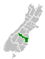 Map of the Waitaki District of the South Island; own work