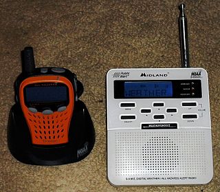 <span class="mw-page-title-main">Weather radio</span> Specialized radio receiver for weather forecasts