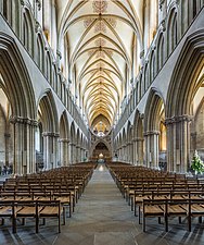 English Wikipedia picture of the day for 4 September: "Wells Cathedral's nave, viewed from the entrance, in Somerset, England."