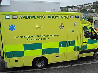 A Welsh Ambulance Service ambulance Welsh Ambulance - Ambiwlans Cymru.jpg