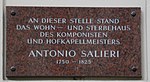 Antonio Salieri – Gedenktafel