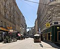 Bei der Lindengasse, Blick Richtung Mariahilfer Straße