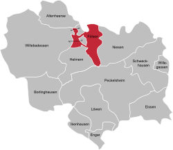 Segmentation of Willebadessen, location of Fölsen