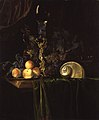 Still life with luxury vessels and fruits on a dark table cloth, 1659, Gemäldegalerie, Berlin