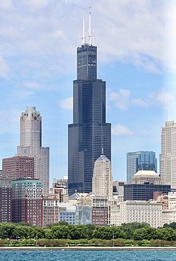 Willis Tower/Sears Tower International architectural style - 1974.