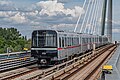 X-Wagen auf der Donaustadtbrücke als Linie U2