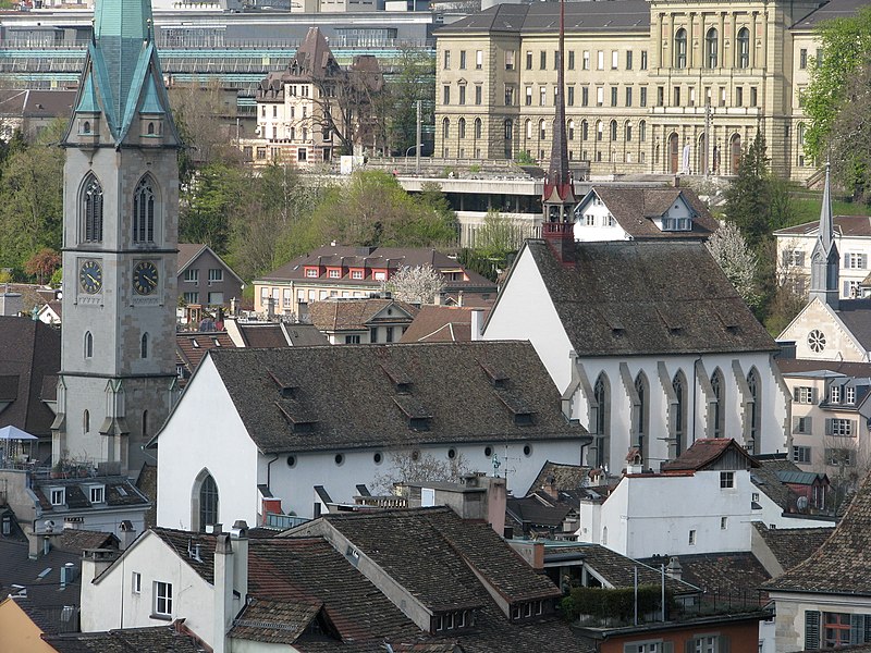 File:Zürich - Prediger - ETHZ - Sicht vom Grossmünster Karlsturm IMG 6412.JPG