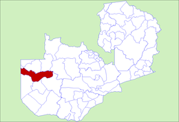 District de Lukulu - Carte