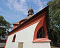 Čeština: Hřbitovní kostel Nejsvětější Trojice, Žďár nad Sázavou, ulice Horní This is a photo of a cultural monument of the Czech Republic, number: 46611/7-4630. Památkový katalog  · MIS  · hledat obrázky  · hledat seznamy  · Wikidata