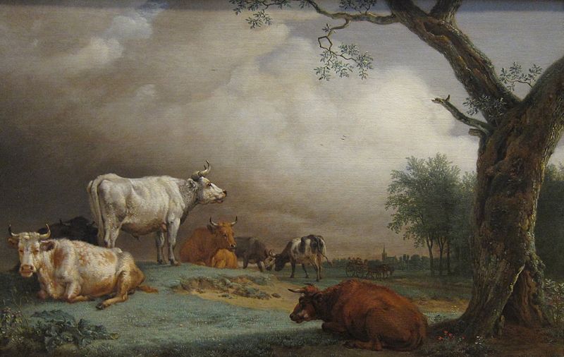 File:'Cattle in a Meadow' by Paulus Potter, 1652, oil on wood.JPG