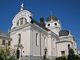 Zhovkva. Temple of the Sacred Heart of Jesus