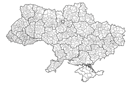 Hromadas of Ukraine as of 2020 (raions in Crimea)