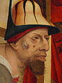 == Summary == DescriptionBullenwächter/gallery English: A man wearing an adhesive wound bandage. Detail of: The Beheading of John the Baptist Deutsch: Ein Mann mit einem selbstklebendem Wundverband. Deteil von: Die Enthauptung Johannes des Täufers Русский: Усекновение главы Иоанна Предтечи Date 1490 Source Germanisches Nationalmuseum    Native name Germanisches Nationalmuseum Location Nuremberg, Bavaria, Germany Coordinates 49° 26′ 54″ N, 11° 04′ 32″ E   Established 1852 Website www.gnm.de Authority file *: Q478695 *VIAF: 131883509 *ISNI: 000000012161603X *ULAN: 500303791 *LCCN: n81047063 *NLA: 36224635 *WorldCat institution QS:P195,Q478695 Author Meister von Freising-Neustift (tätig in Bayern in der 2. Hälfte des 15. Jahrhunderts) Category:Collections of the Germanisches Nationalmuseum Category:Paintings in the Germanisches Nationalmuseum Category:1490 paintings Category:Execution of John the Baptist == Licensing == This is a faithful photographic reproduction of a two-dimensional, public domain work of art. The work of art itself is in the public domain for the following reason: Public domainPublic domainfalsefalse This work is in the public domain in its country of origin and other countries and areas where the copyright term is the author's life plus 70 years or fewer. You must also include a United States public domain tag to indicate why this work is in the public domain in the United States. Note that a few countries have copyright terms longer than 70 years: Mexico has 100 years, Jamaica has 95 years, Colombia has 80 years, and Guatemala and Samoa have 75 years. This image may not be in the public domain in these countries, which moreover do not implement the rule of the shorter term. Honduras has a general copyright term of 75 years, but it does implement the rule of the shorter term. Copyright may extend on works created by French who died for France in World War II (more information), Russians who served in the Eastern Front of World War II (known as the Great Patriotic War in Russia) and posthumously rehabilitated victims of Soviet repressions (more information). This file has been identified as being free of known restrictions under copyright law, including all related and neighboring rights. https://creativecommons.org/publicdomain/mark/1.0/PDMCreative Commons Public Domain Mark 1.0falsefalse The official position taken by the Wikimedia Foundation is that "faithful reproductions of two-dimensional public domain works of art are public domain". This photographic reproduction is therefore also considered to be in the public domain in the United States. In other jurisdictions, re-use of this content may be restricted; see Reuse of PD-Art photographs for details. {{PD-Art}} template without license parameter: please specify why the underlying work is public domain in both the source country and the United States (Usage: {{PD-Art|1=|deathyear=''year of author's death''|country=''source country''}}, where parameter #1 can be PD-old-auto, PD-old-auto-expired, PD-old-auto-1996, PD-old-100 or similar. See Commons:Multi-license copyright tags for more information.)