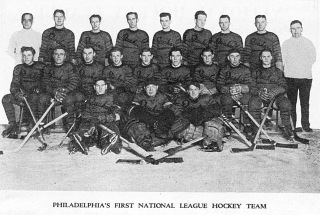 The Philadelphia Quakers, who played during the 1930–31 season, was Philadelphia's first NHL franchise.