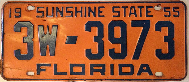 File:1955 Florida license plate 3W~3973.jpg