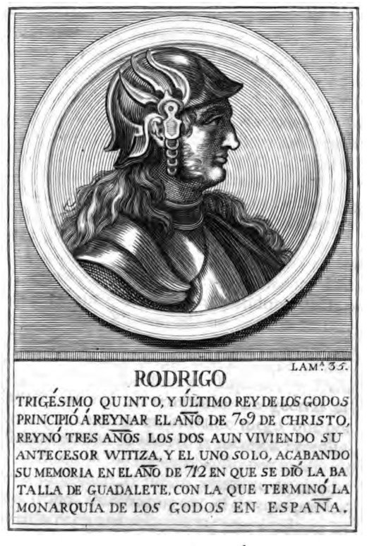 Koning Roderik van de Visigoten