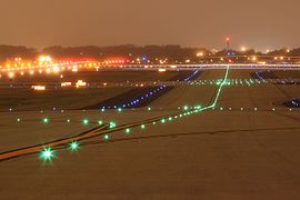 Taxiway Lights at Dusk