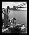 AWA underwater television camera about to be tested in Sydney Harbour (21653711912).jpg