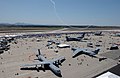 A view from the control tower showing US Military and civilian aircraft on display along with aerial and ground demonstrations taking place as thousands of visitors and spectators v - DPLA - 3326ea5845ba5a09d5d6acaabe652f30.jpeg