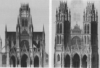 Projets d'achèvement de la façade de Saint-Ouen par Henri Grégoire en 1831.