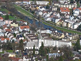 Adliswil, with the Catholic parish church