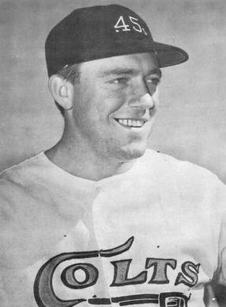 Al Spangler, pictured in the first uniform of the Colt .45s in 1963