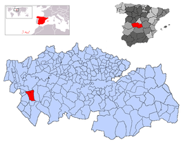 Kaart van Aldeanueva de Barbarroya