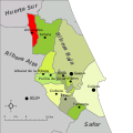 Розташування муніципалітету Алмусафес у комарці Рібера-Баха