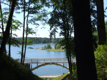 Sonnenbrücke am Alūksner See