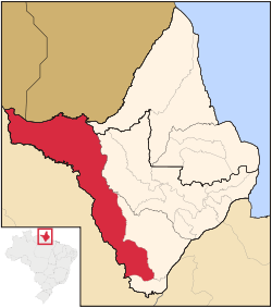Localização de Laranjal do Jari no Amapá