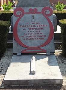 Aniche - Cimitirul de Sud (A09, mormântul lui Alexandre Consil) .JPG