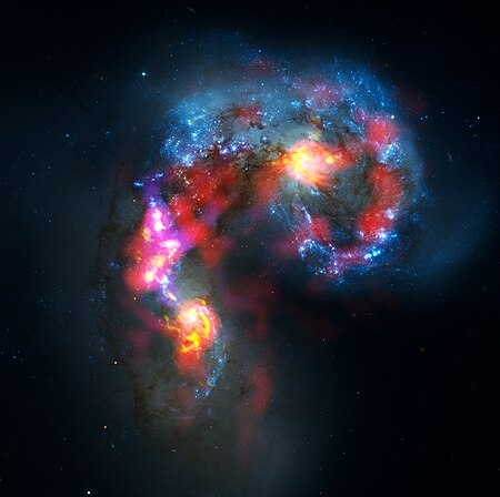 ไฟล์:Antennae_Galaxies_composite_of_ALMA_and_Hubble_observations.jpg