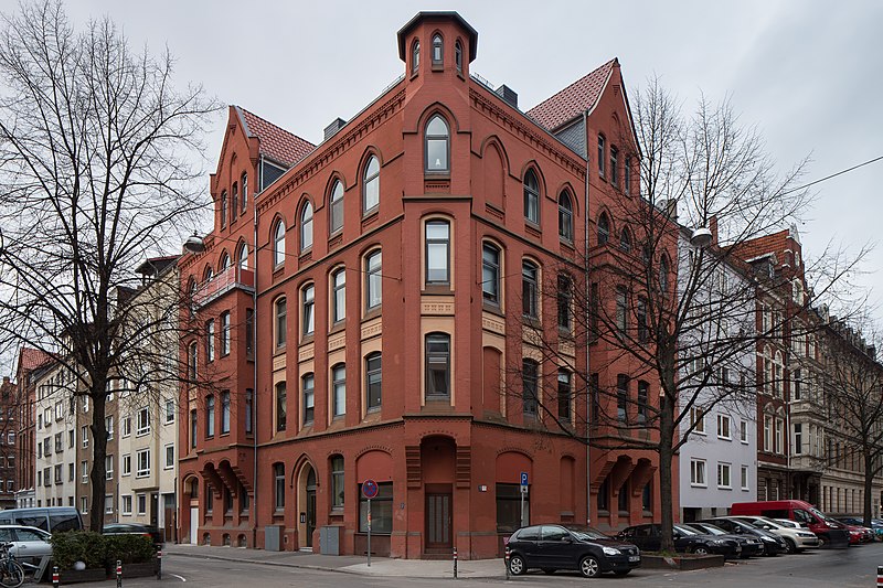 File:Apartment house Gretchenstrasse Flueggestrasse Oststadt Hannover Germany.jpg