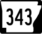 Highway 343 marker
